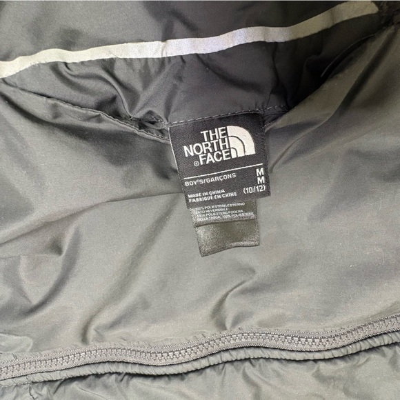 The North Face Boys Med Reversible Breezeway WindWall Jacket Grey Green Spring - Picture 6 of 9